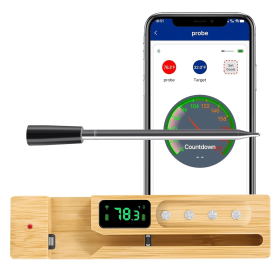 PSJX168A  barbecue meat thermometer SUS304 food grade Bluetooth 5.2 transmission distance 700FT battery life 24h 1000mah response time 1 second p