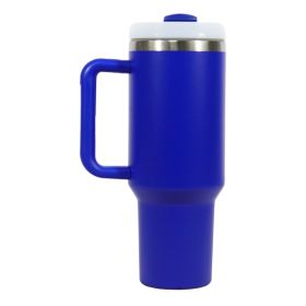 40oz V2 large capacity tumbler,  With Handle And Straw Lid (Color: Klein Blue)